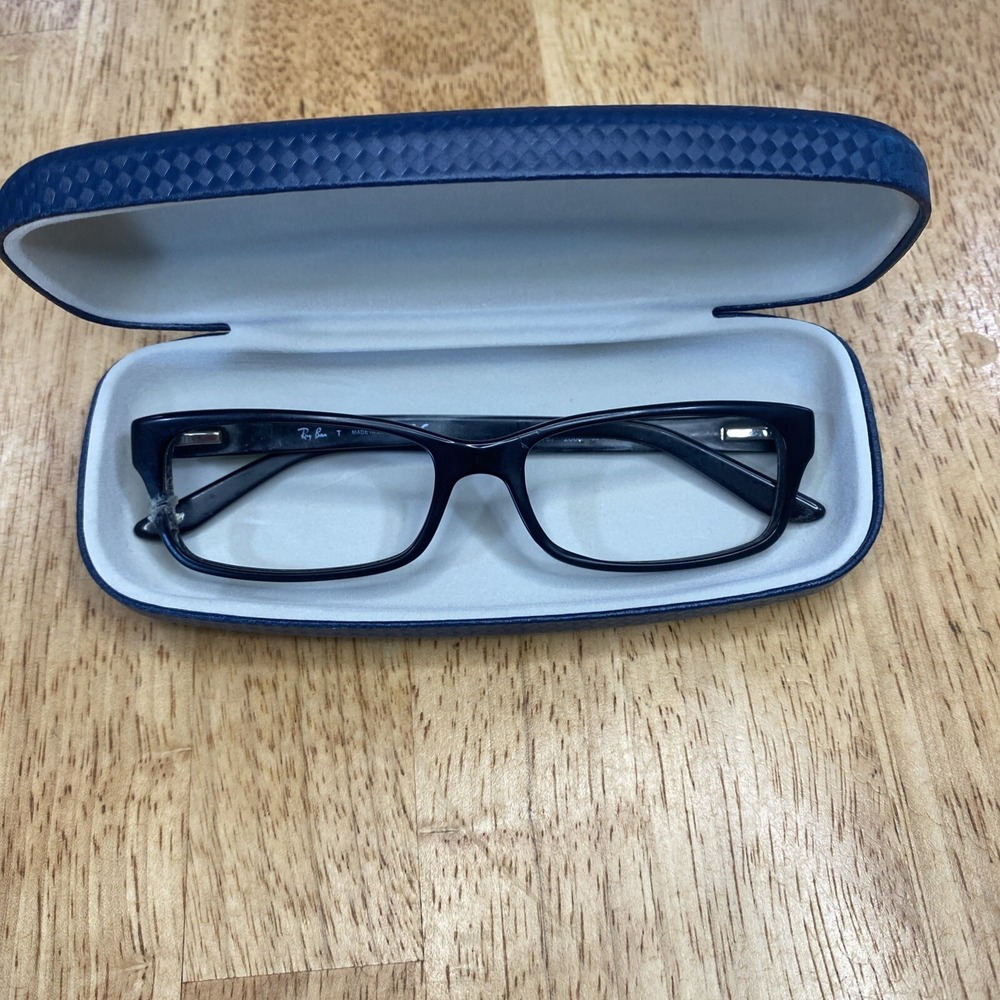 Ray Ban RB5187 2000 Black Rectangle Eyeglasses Frames Only‎ NEED REPAIR!!